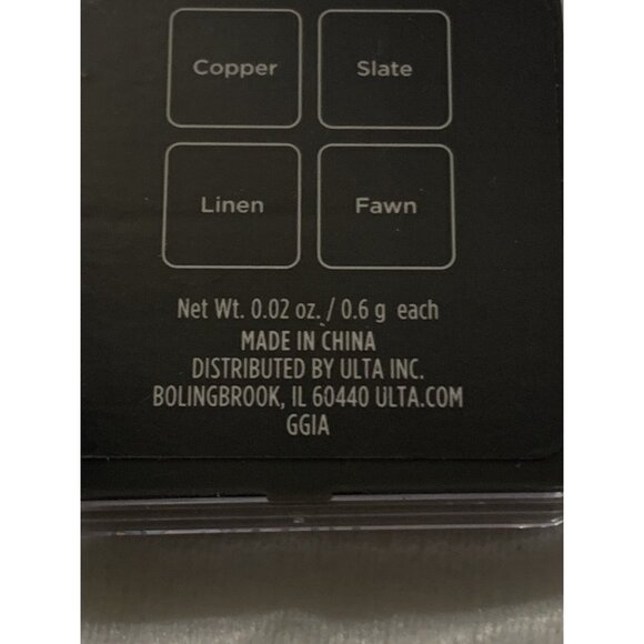 Ulta Beauty Eye Shadow Quad COPPER, SLATE, LINEN, & FAWN satin 0.02 oz - Picture 7 of 7